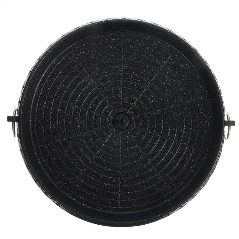 Casa si Gradina - Bucatarie si vesela - Vase pentru gatit - Tigai si seturi - Tigaie rotunda pentru gratar AO78288, 32cm, cu strat antiaderent, negru - Infinity.ro