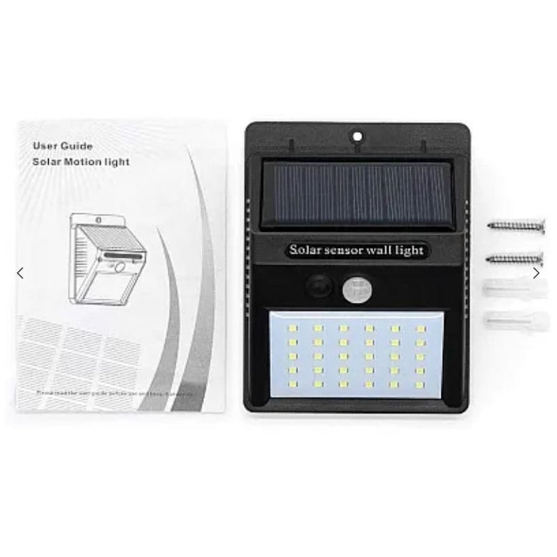Casa si Gradina - Corpuri si surse de iluminat - Iluminat exterior - Lampi solare - Set 4 Lampi Solare BRIGHT 30 LED cu senzor de miscare si lumina 1 mod ILUMINARE - Infinity.ro