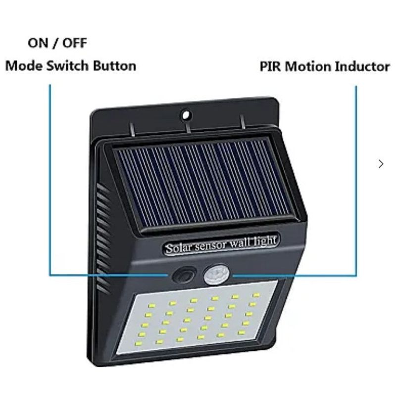 Casa si Gradina - Corpuri si surse de iluminat - Iluminat exterior - Lampi solare - Set 4 Lampi Solare BRIGHT 30 LED cu senzor de miscare si lumina 1 mod ILUMINARE - Infinity.ro