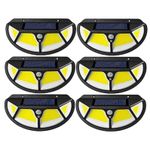 Casa si Gradina - Corpuri si surse de iluminat - Iluminat exterior - Lampi solare - 6 x Lampa solara SH -122 LED COB cu senzor de miscare si lumina 3 moduri ILUMINARE - Infinity.ro