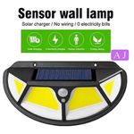 Casa si Gradina - Corpuri si surse de iluminat - Iluminat exterior - Lampi solare - 6 x Lampa solara SH -122 LED COB cu senzor de miscare si lumina 3 moduri ILUMINARE - Infinity.ro