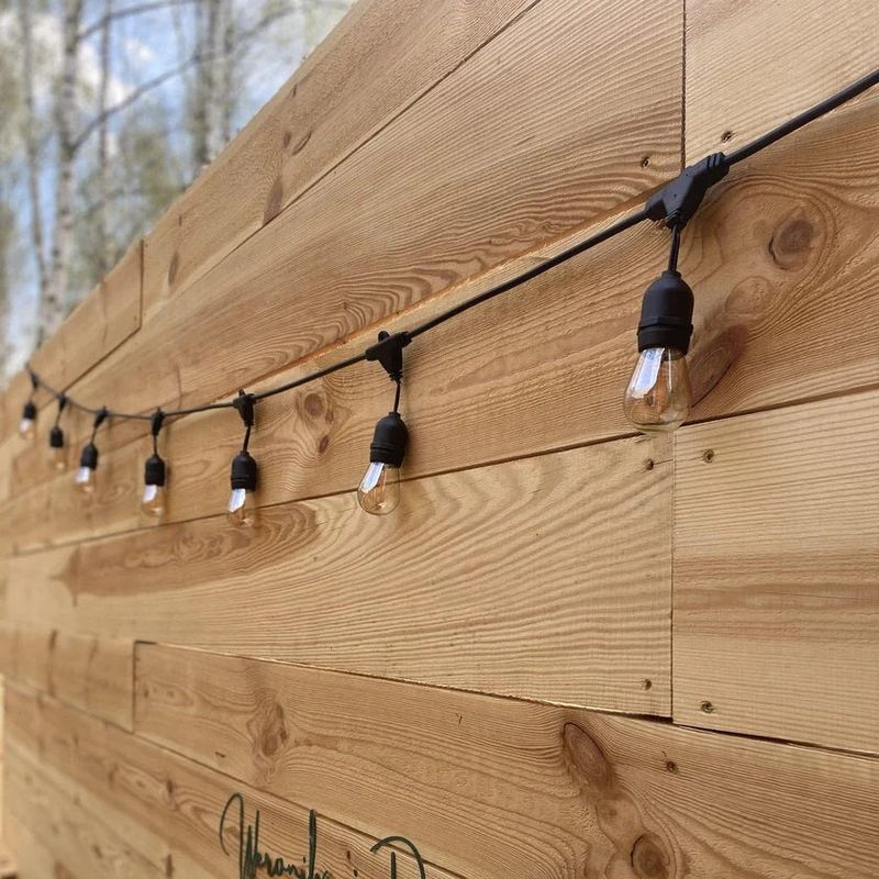 Casa si Gradina - Corpuri si surse de iluminat - Iluminat exterior - Instalatii luminoase exterior - Ghirlanda Luminoasa LED cu Pendule, Interconectabila, 5m/10m cu 10 becuri, Soclu E27, Lumina Alba Calda - 5m - Infinity.ro