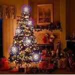 Casa si Gradina - Corpuri si surse de iluminat - Iluminat exterior - Instalatii luminoase exterior - Instalatie cu 5 Artificii Decorative, Lumina Alba Calda/Rece/RGB, 8 Moduri de Iluminare - Infinity.ro