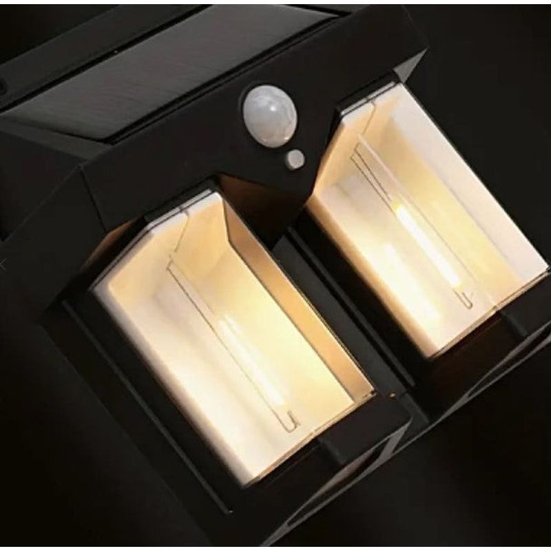 Casa si Gradina - Corpuri si surse de iluminat - Iluminat exterior - Lampi solare - Lampa solara de perete dubla CB 228 tip felinar, decorativ, de perete - Infinity.ro