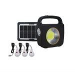 Casa si Gradina - Corpuri si surse de iluminat - Iluminat exterior - Lampi solare - Sistem solar pentru Iluminat Casa CC002-1 cu Panou si 3 Becuri 100W - Infinity.ro