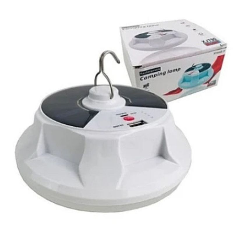 Casa si Gradina - Corpuri si surse de iluminat - Iluminat exterior - Lampi solare - Lampa solara XJT90 Suspendata pentru Camping cu powerbank 90W, cu agatatoare - Infinity.ro
