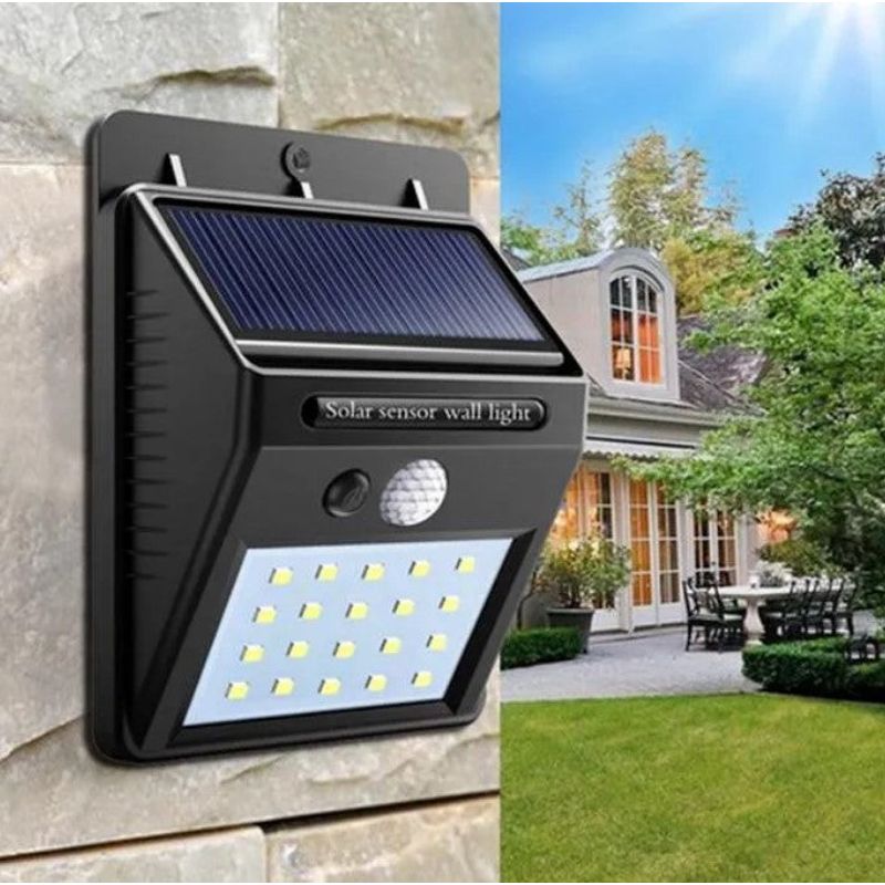 Casa si Gradina - Corpuri si surse de iluminat - Iluminat exterior - Lampi solare - Set 3 Lampi BRIGHT 30 LED Solare cu senzor de miscare si lumina 1 mod ILUMINARE - Infinity.ro