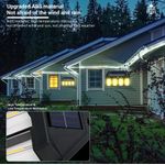 Casa si Gradina - Corpuri si surse de iluminat - Iluminat exterior - Lampi solare - Lampa solara cu 4 LED-uri, 1.5W x 4, cu senzor de miscare, 600LM, acumulator 1600mAh, negru - Infinity.ro