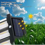 Casa si Gradina - Corpuri si surse de iluminat - Iluminat exterior - Lampi solare - Lampa solara cu 4 LED-uri, 1.5W x 4, cu senzor de miscare, 600LM, acumulator 1600mAh, negru - Infinity.ro