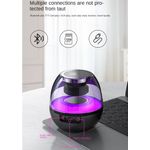 TV, Audio-Video si Foto - Portabile audio - Boxe portabile - Mini boxa portabila cu extra bass, RGB, sunet 360°, HD, bluetooth 5.0, USB Type-C, negru - Infinity.ro