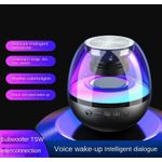 TV, Audio-Video si Foto - Portabile audio - Boxe portabile - Mini boxa portabila cu extra bass, RGB, sunet 360°, HD, bluetooth 5.0, USB Type-C, negru - Infinity.ro