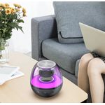 TV, Audio-Video si Foto - Portabile audio - Boxe portabile - Mini boxa portabila cu extra bass, RGB, sunet 360°, HD, bluetooth 5.0, USB Type-C, negru - Infinity.ro