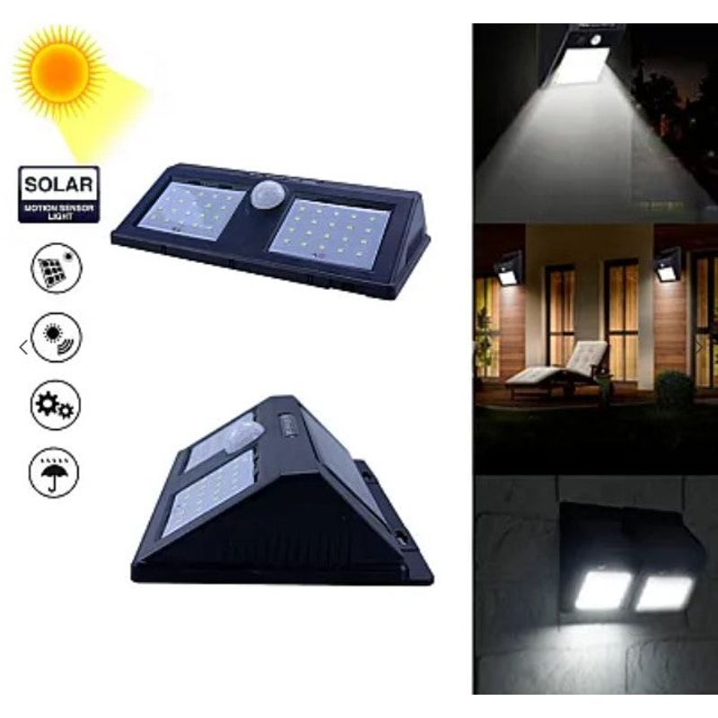 Casa si Gradina - Corpuri si surse de iluminat - Iluminat exterior - Lampi solare - Lampa solara XF 6029 2 x 20 LED cu senzor de miscare si lumina - Infinity.ro