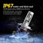 Casa si Gradina - Corpuri si surse de iluminat - Becuri si tuburi neon - Becuri - Set 2 becuri LED auto X3 H4/H7/H11 cu doua faze putere, 50W, 6000K, 6000Lm, IP67 - H11 - Infinity.ro