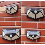 Casa si Gradina - Corpuri si surse de iluminat - Iluminat exterior - Lampi solare - Set 4 Lampi Solare ULTRA 100 LED, cu senzor de miscare si lumina 3 moduri ILUMINARE - Infinity.ro