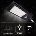 Casa si Gradina - Corpuri si surse de iluminat - Iluminat exterior - Lampi solare - Lampa Stradala 400W 936 Led SMD panou solar Senzor de Lumina Telecomanda - Infinity.ro
