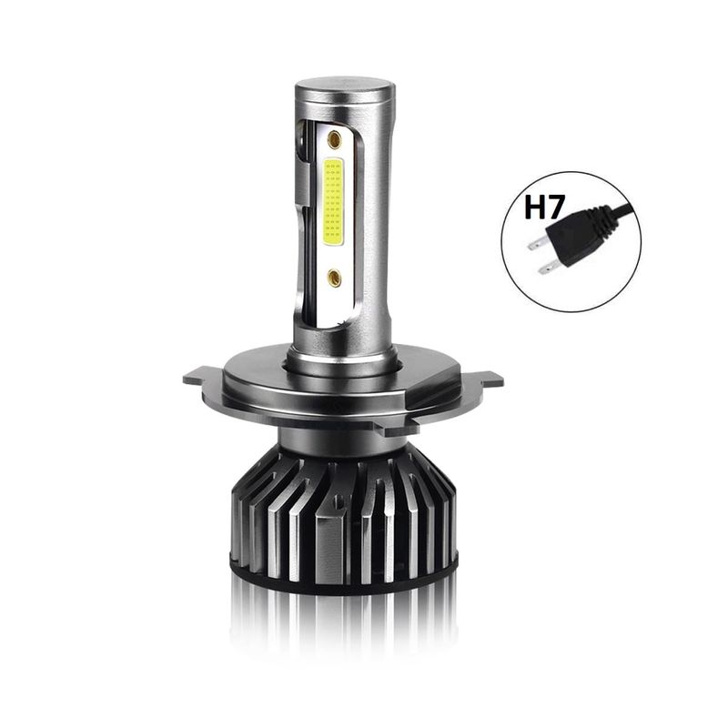 Casa si Gradina - Corpuri si surse de iluminat - Becuri si tuburi neon - Becuri - Set 2 becuri LED auto COB H7, 100W, cu ventilator, 6000K, 12000LM, protectie IP65 - Infinity.ro