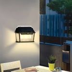 Casa si Gradina - Corpuri si surse de iluminat - Iluminat exterior - Lampi solare - Lampa solara de perete cu 3 becuri LED, 3 moduri de functionare, 38W, 600Lm, senzor miscare, IP65, negru - Infinity.ro