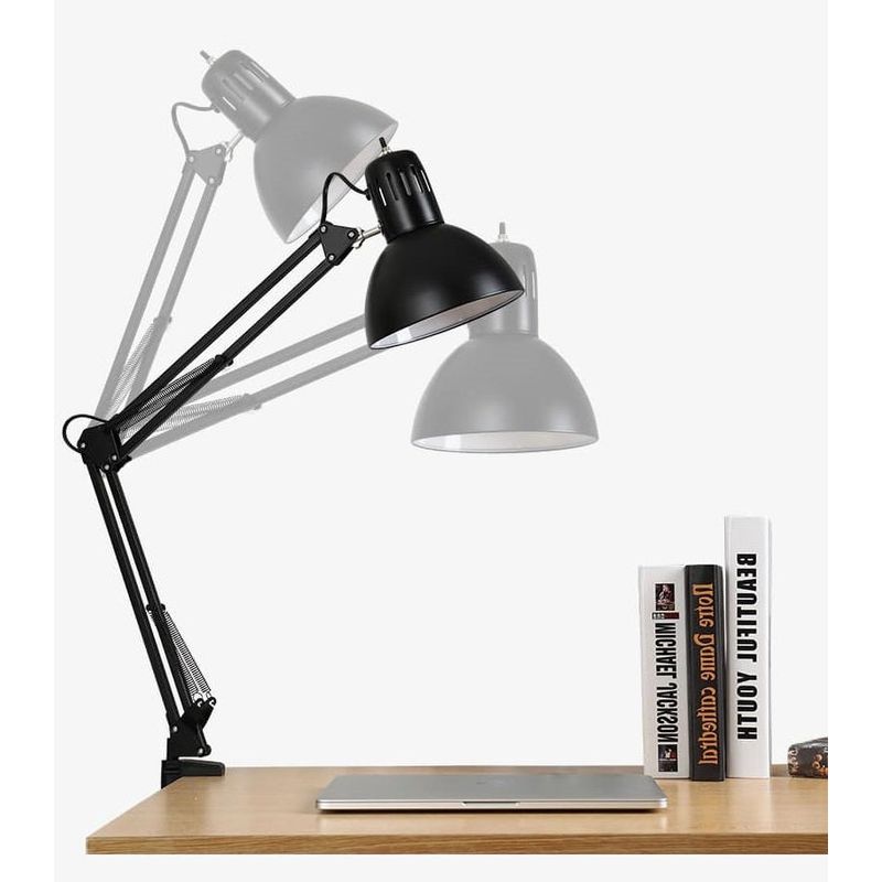 Casa si Gradina - Corpuri si surse de iluminat - Veioze si lampi - Lampadare - Lampa LED de masa reglabila, 63cm, aluminiu si ABS, IP20, USB, negru - Infinity.ro