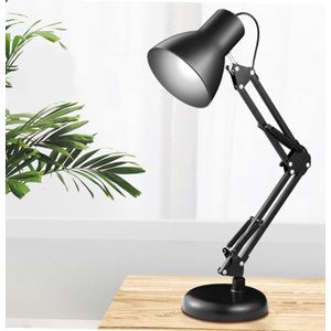 Lampa LED de masa reglabila, 63cm, aluminiu si ABS, IP20, USB, negru