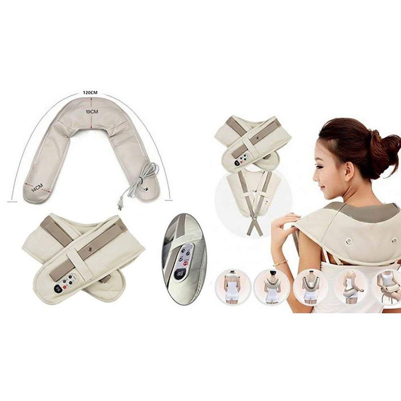 Casa si Gradina - Textile si covoare - Perne si pilote - Perne - Perna electrica, gonflabila pentru masaj cervical pentru gat, umeri si zona lombara - Infinity.ro