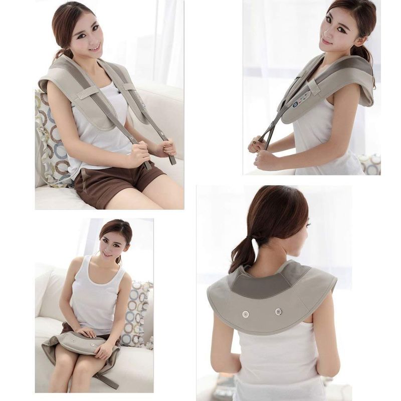 Casa si Gradina - Textile si covoare - Perne si pilote - Perne - Perna electrica, gonflabila pentru masaj cervical pentru gat, umeri si zona lombara - Infinity.ro