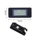 Casa si Gradina - Corpuri si surse de iluminat - Iluminat exterior - Lampi solare - Set 2 lampi LED pentru numar auto, compatibil VW, fara eroare de bec ars, lumina alb-rece - Infinity.ro