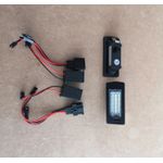 Casa si Gradina - Corpuri si surse de iluminat - Iluminat exterior - Lampi solare - Set 2 lampi LED pentru numar auto, compatibil VW, fara eroare de bec ars, lumina alb-rece - Infinity.ro