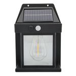 Casa si Gradina - Corpuri si surse de iluminat - Iluminat exterior - Lampi solare - Lampa Solara de Perete 2W, 600LM, rezistenta la apa IP65, pentru gradina sau casa, negru - Infinity.ro