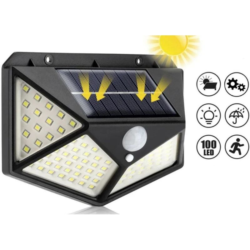 Casa si Gradina - Corpuri si surse de iluminat - Iluminat exterior - Lampi solare - Set 6 Lampi Solare ULTRA 100 LED cu Senzor de Miscare si Lumina 3 Moduri ILUMINARE - Infinity.ro