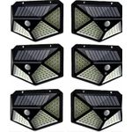 Casa si Gradina - Corpuri si surse de iluminat - Iluminat exterior - Lampi solare - Set 6 Lampi Solare ULTRA 100 LED cu Senzor de Miscare si Lumina 3 Moduri ILUMINARE - Infinity.ro