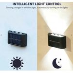 Casa si Gradina - Corpuri si surse de iluminat - Iluminat exterior - Lampi solare - Set Lampi Solare de Perete cu 3 led Iluminare Sus Jos - 4 - Infinity.ro