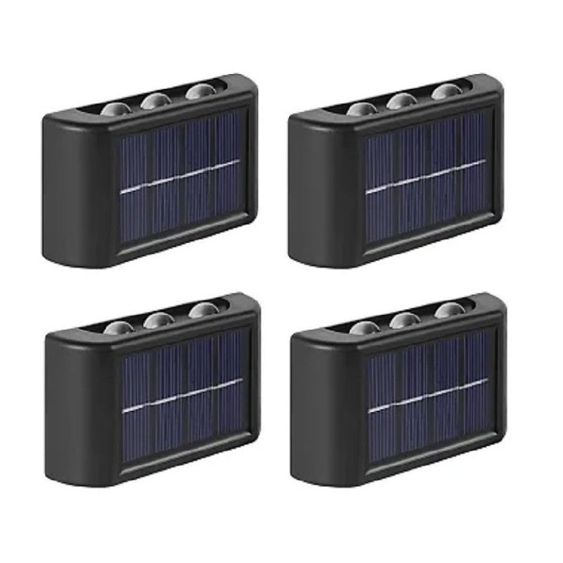 Casa si Gradina - Corpuri si surse de iluminat - Iluminat exterior - Lampi solare - Set Lampi Solare de Perete cu 3 led Iluminare Sus Jos - 4 - Infinity.ro