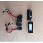 Casa si Gradina - Corpuri si surse de iluminat - Iluminat exterior - Lampi solare - Set 2 lampi LED pentru numar auto, compatibil Audi, fara eroare de bec ars, lumina alb-rece - Infinity.ro