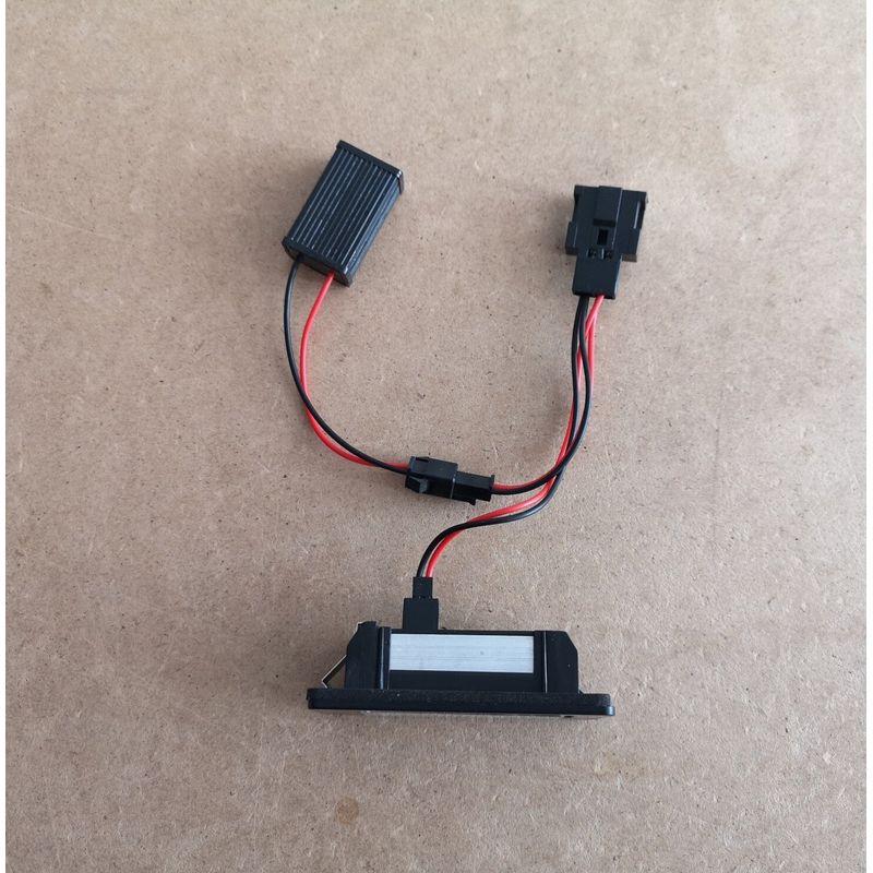 Casa si Gradina - Corpuri si surse de iluminat - Iluminat exterior - Lampi solare - Set 2 lampi LED pentru numar auto, compatibil Audi, fara eroare de bec ars, lumina alb-rece - Infinity.ro