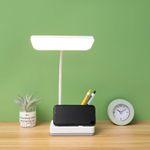 Casa si Gradina - Corpuri si surse de iluminat - Veioze si lampi - Lampadare - Lampa LED model 1945 pentru birou 4W, cu suport pixuri, reglabila, 3 moduri de iluminare, dimabila, alb - Infinity.ro