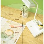 Casa si Gradina - Corpuri si surse de iluminat - Veioze si lampi - Lampadare - Lampa LED model 1945 pentru birou 4W, cu suport pixuri, reglabila, 3 moduri de iluminare, dimabila, alb - Infinity.ro