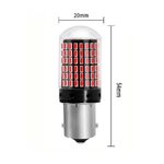 Casa si Gradina - Corpuri si surse de iluminat - Becuri si tuburi neon - Becuri - Set 2 becuri LED Canbus 1156 BA15S P21W 3014, cu 144 LED-uri, 20W, pentru marsarier, semnalizare, sau frana - Alb - Infinity.ro