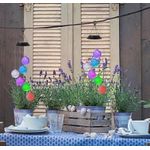 Casa si Gradina - Corpuri si surse de iluminat - Iluminat exterior - Lampi solare - Lampa Solara A148-FL8 Clopotel de Vant cu Bulgari de Zapada RGB - Infinity.ro