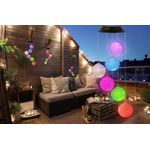 Casa si Gradina - Corpuri si surse de iluminat - Iluminat exterior - Lampi solare - Lampa Solara A148-FL8 Clopotel de Vant cu Bulgari de Zapada RGB - Infinity.ro