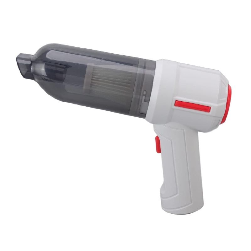 Electronice si Electrocasnice - Ingrijirea locuintei - Aspiratoare - Aspirator mic de mana, 120W putere, portabil, fara fir pentru masina sau casa, reincarcabil cu USB, cu 3 accesorii, alb - Infinity.ro