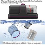 Electronice si Electrocasnice - Ingrijirea locuintei - Aspiratoare - Aspirator fara fir si fara sac, 100W, antiacarieni 2 in 1 tehnologie UV, filtru HEPA, mov - Infinity.ro