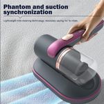 Electronice si Electrocasnice - Ingrijirea locuintei - Aspiratoare - Aspirator fara fir si fara sac, 100W, antiacarieni 2 in 1 tehnologie UV, filtru HEPA, mov - Infinity.ro