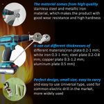 Casa si Gradina - Constructii - Scule electrice si accesorii - Masini de gaurit si insurubat - Set adaptor cu role pentru taiat tabla si materiale din fier pentru surubelnita electrica, argintiu - Infinity.ro