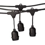 Casa si Gradina - Corpuri si surse de iluminat - Iluminat exterior - Instalatii luminoase exterior - Ghirlanda Luminoasa LED cu Pendule, Interconectabila, 10m/20m cu 20 becuri, Soclu E27, Lumina Alba Calda - 10m - Infinity.ro