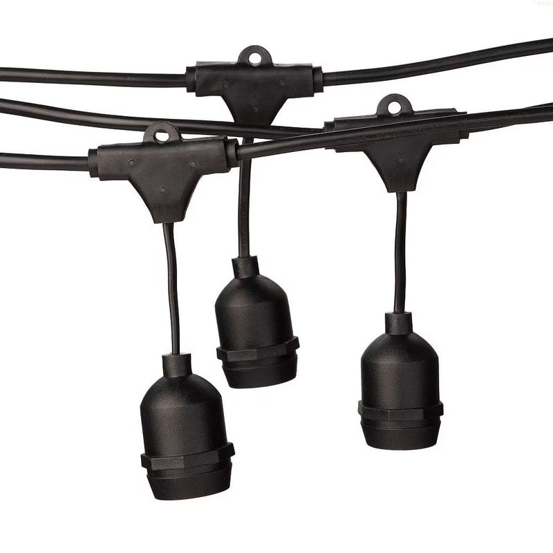 Casa si Gradina - Corpuri si surse de iluminat - Iluminat exterior - Instalatii luminoase exterior - Ghirlanda Luminoasa LED cu Pendule, Interconectabila, 10m/20m cu 20 becuri, Soclu E27, Lumina Alba Calda - 10m - Infinity.ro