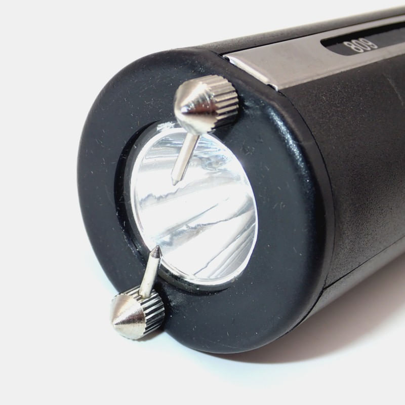 Sport si Outdoor - Sporturi de contact - Produse autoaparare - Baston cu Electrosoc MRG MWS809, cu Lanterna, Sirena, Pentru Autoaparare - Infinity.ro
