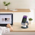 Laptop, Telefoane si Tablete - Telefoane mobile si accesorii - Accesorii Telefoane - Incarcatoare telefoane - Incarcator Wireless QI,Statie Incarcare 3 In 1,Incarcare Rapida 15W,Incarcare Fara Fir - Infinity.ro