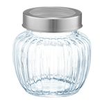 Casa si Gradina - Bucatarie si vesela - Organizare si depozitare bucatarie - Borcane si capace - Borcan depozitare cu capac metalic 600ml, sticla, AMBITION Curly - Infinity.ro