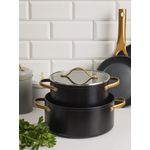 Casa si Gradina - Bucatarie si vesela - Vase pentru gatit - Oale si cratite - Oala cu capac 20cm, 2.8L, invelis Qualum Basic, AMBITION Royal - Infinity.ro
